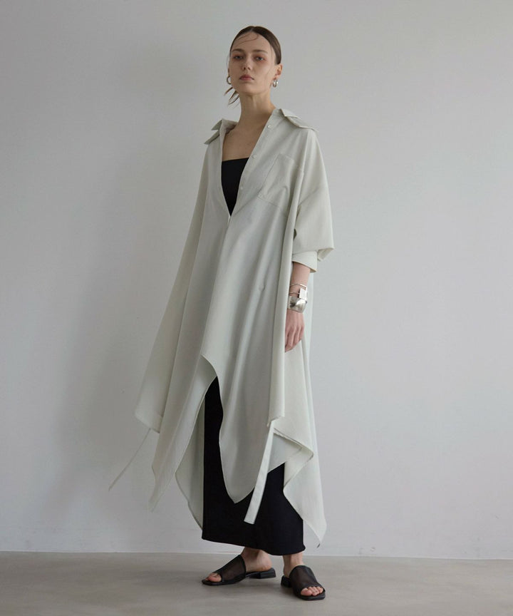 Bumpy Irregular Hem Shirt