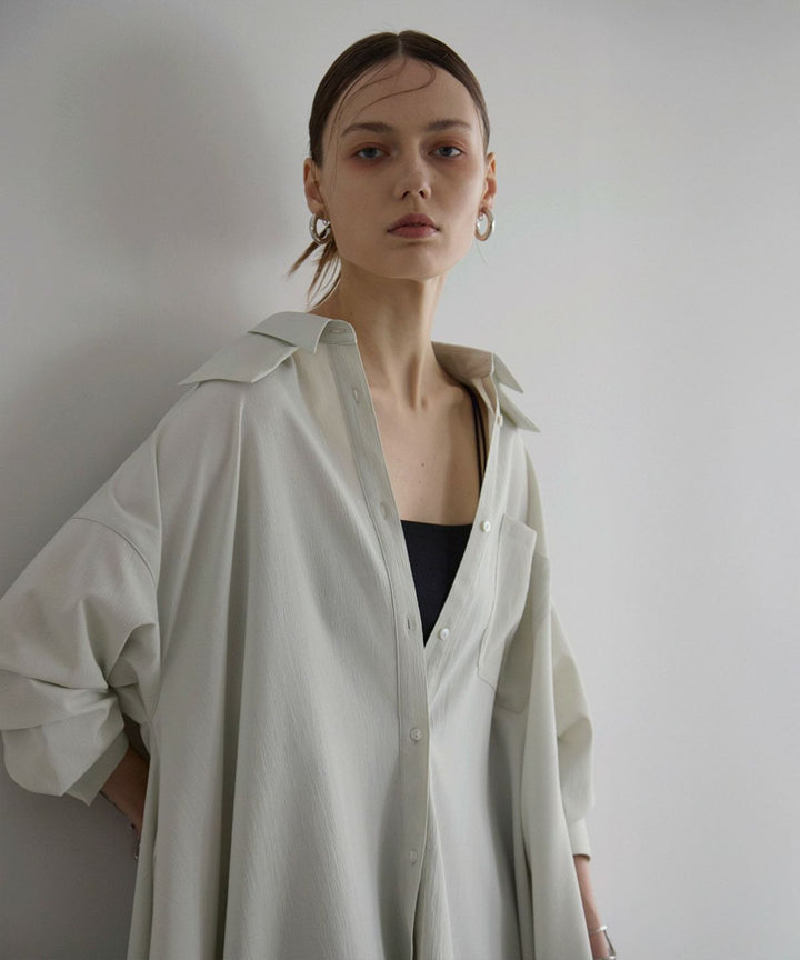 Bumpy Irregular Hem Shirt