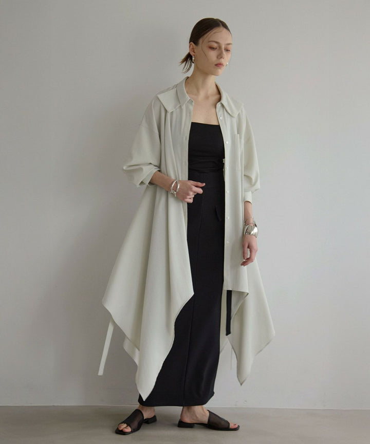 Bumpy Irregular Hem Shirt