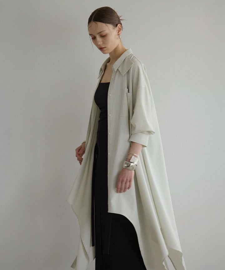 Bumpy Irregular Hem Shirt