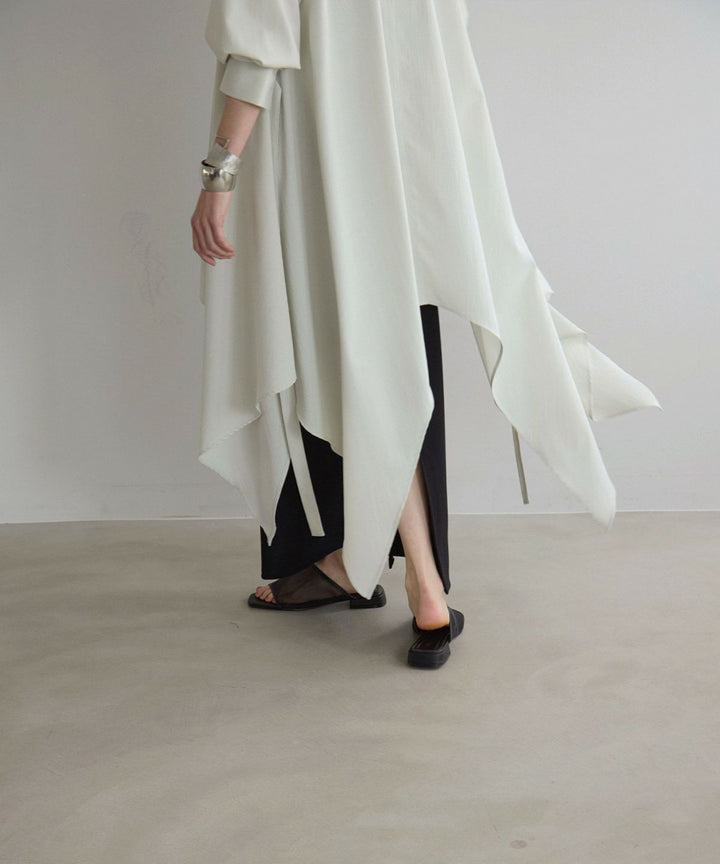 Bumpy Irregular Hem Shirt