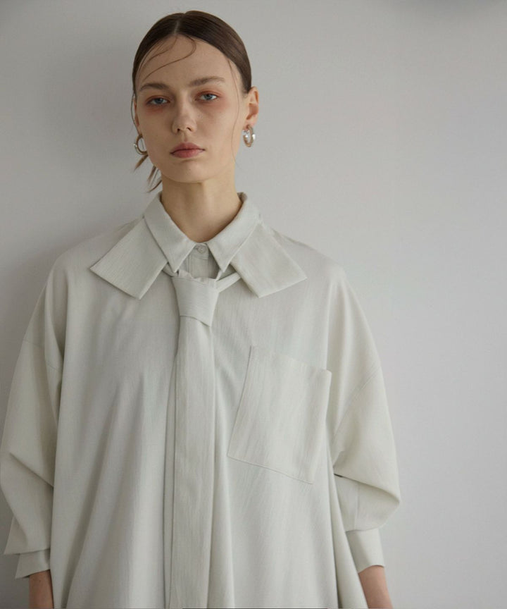 Bumpy Irregular Hem Shirt