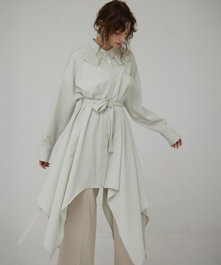 Bumpy Irregular Hem Shirt