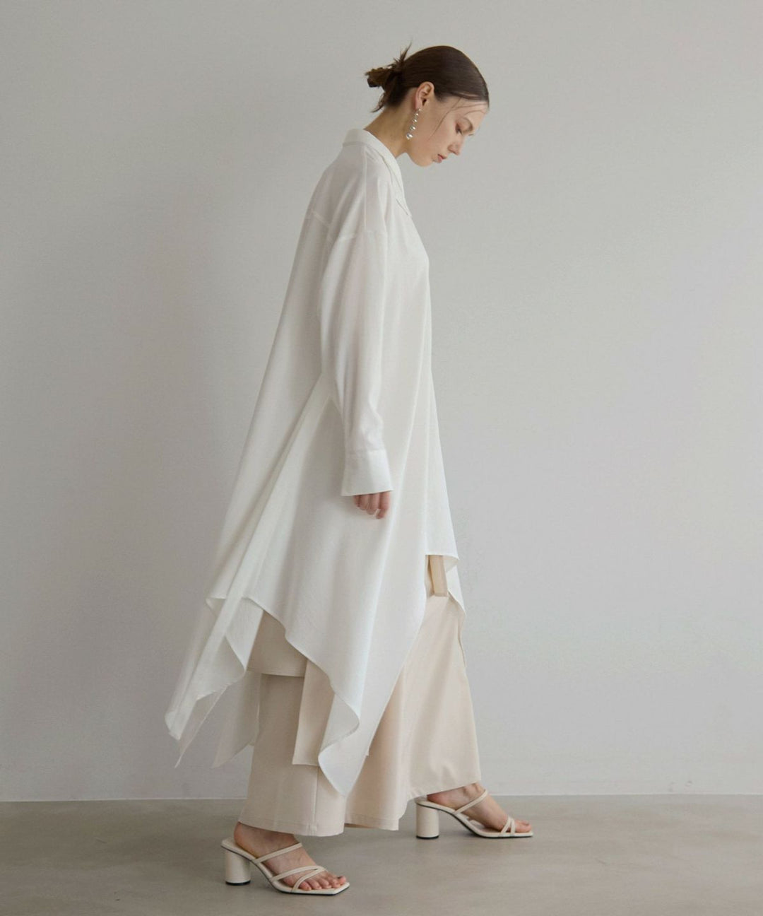 Bumpy Irregular Hem Shirt