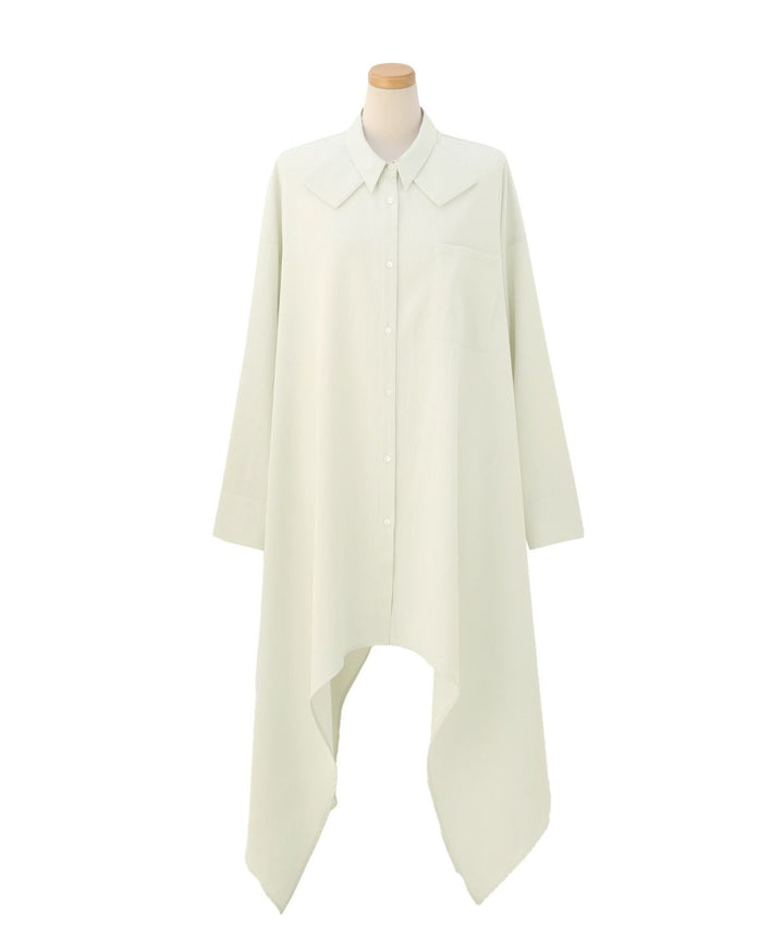 Bumpy Irregular Hem Shirt