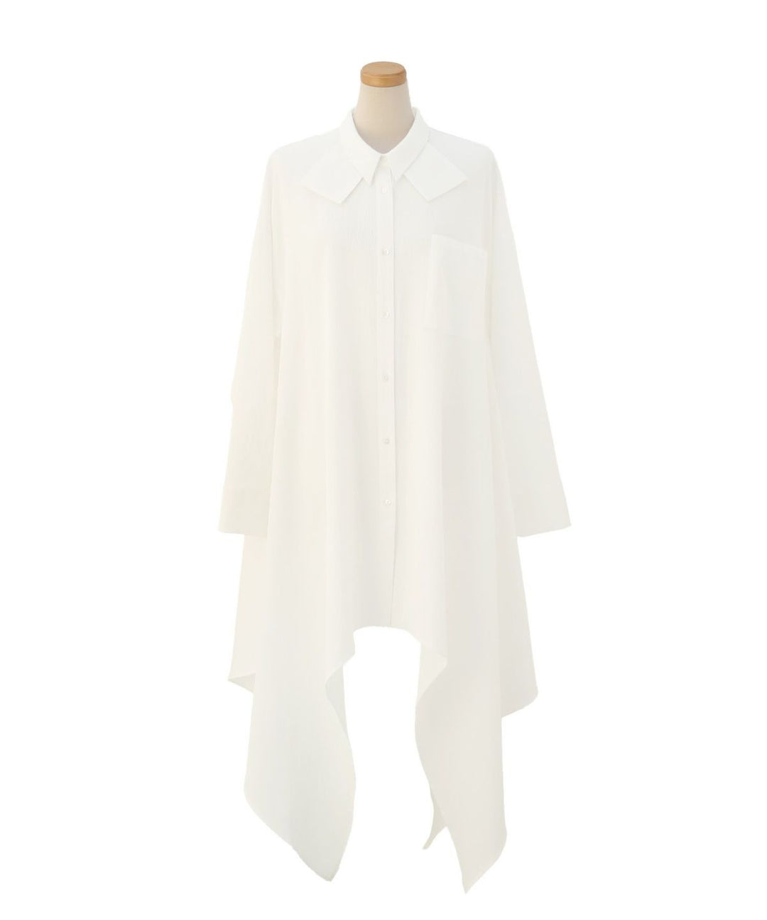 Bumpy Irregular Hem Shirt