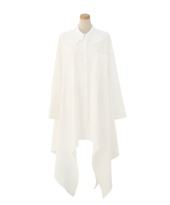 Bumpy Irregular Hem Shirt
