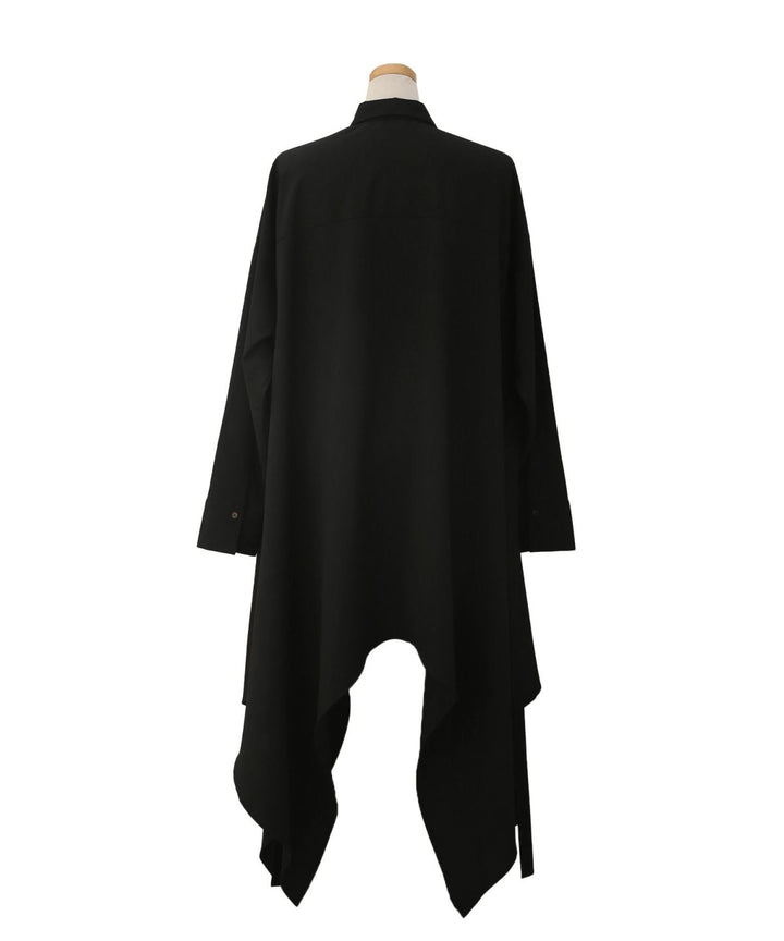 Bumpy Irregular Hem Shirt