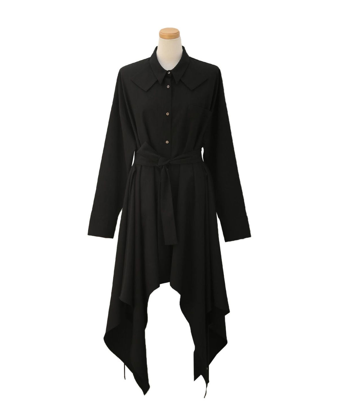 Bumpy Irregular Hem Shirt