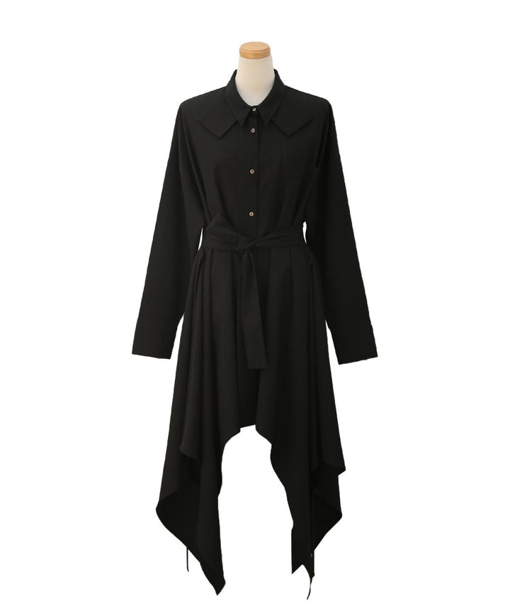 Bumpy Irregular Hem Shirt