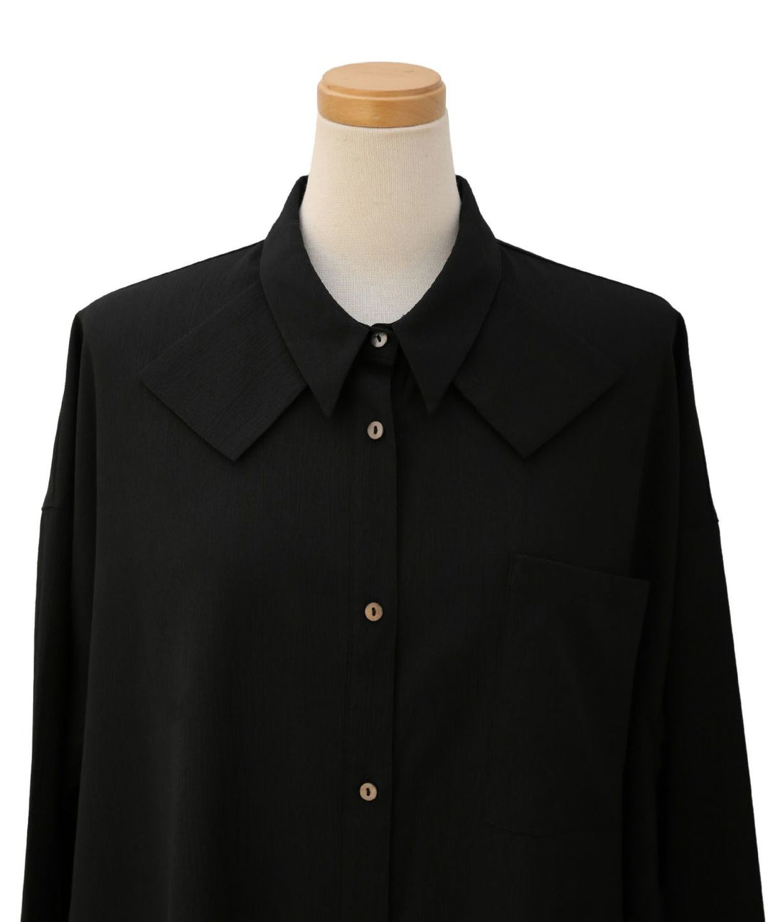 Bumpy Irregular Hem Shirt