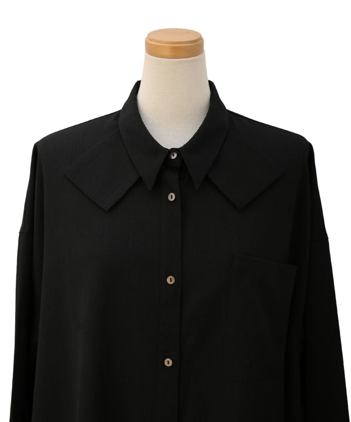 Bumpy Irregular Hem Shirt