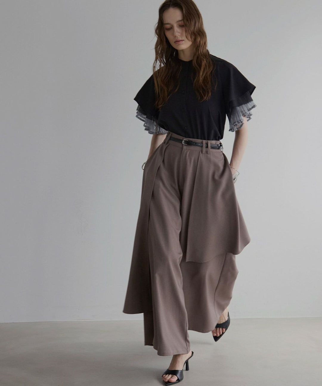 Wrap Layer Asymmetry Pants