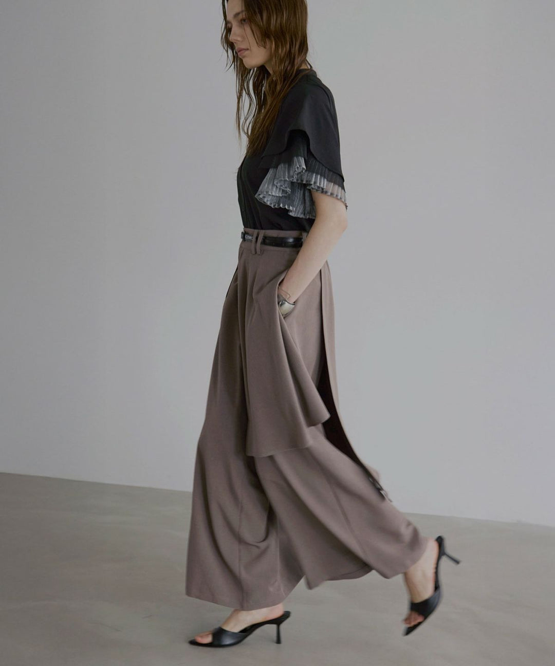 Wrap Layer Asymmetry Pants