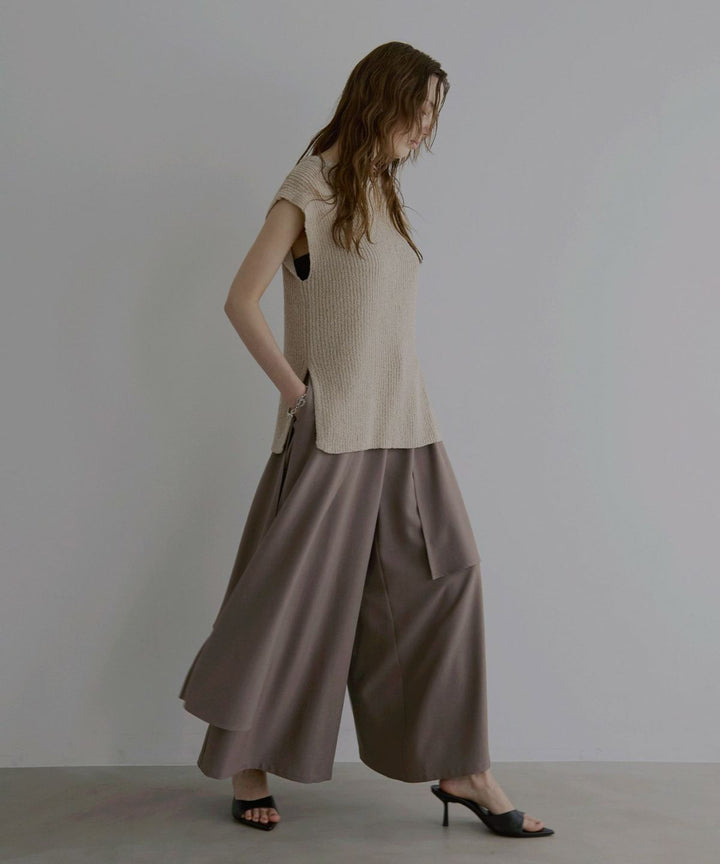 Wrap Layer Asymmetry Pants