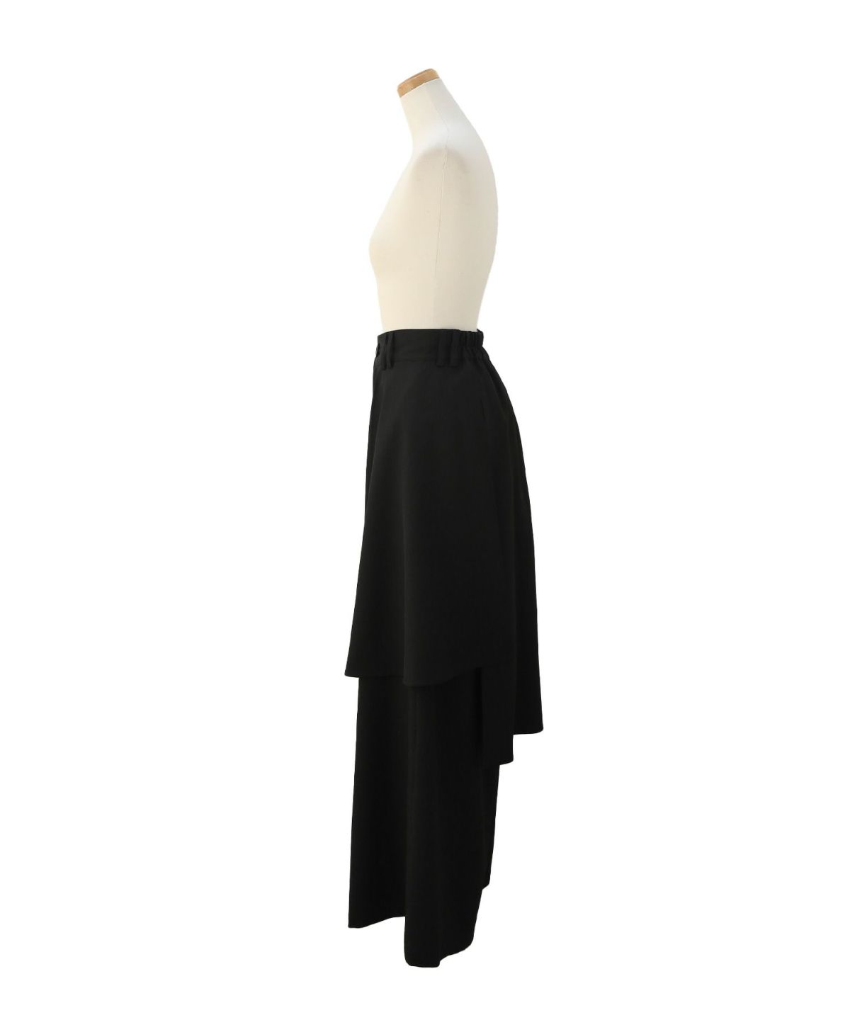 スカート MIELI INVARIANT Tulle Layer Pleat Pants Wrap Layer Asymmetry Pants – mieli-invariant.com