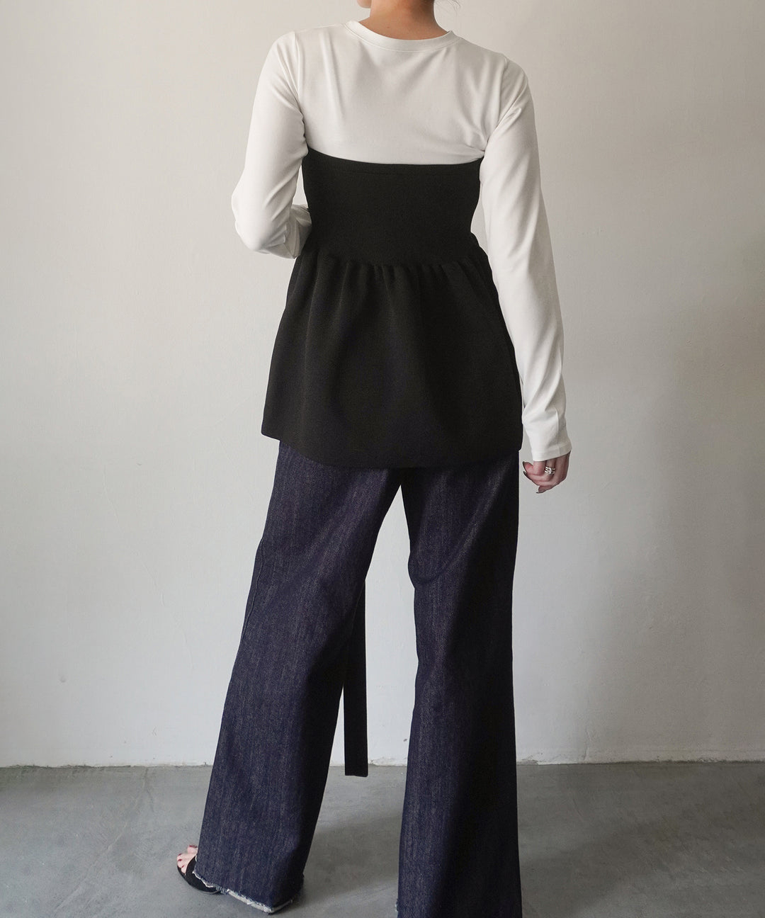 Peplum Bustier Mix Tops
