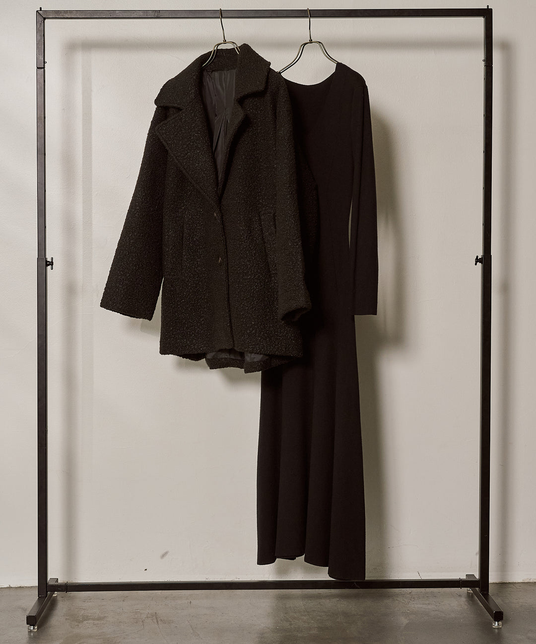 (eliuu)Loop Tweed Jacket Coat