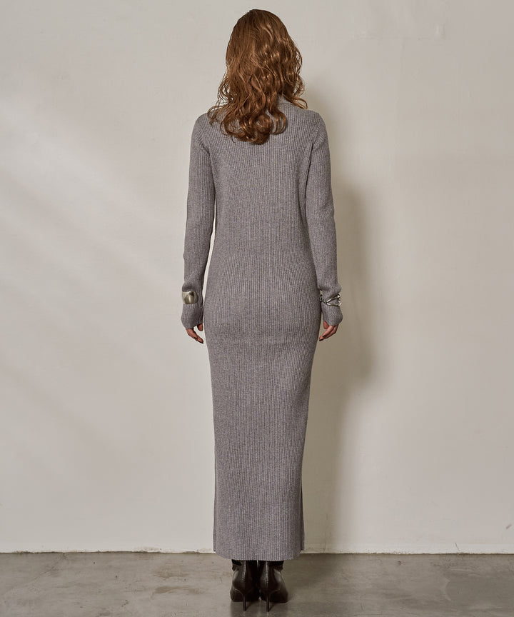 (eliuu)Polo Rib Knit Onepiece