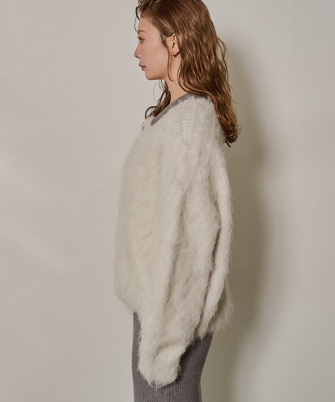 [SET]Candy Floss Knit C/D+Polo Rib Knit Onepiece