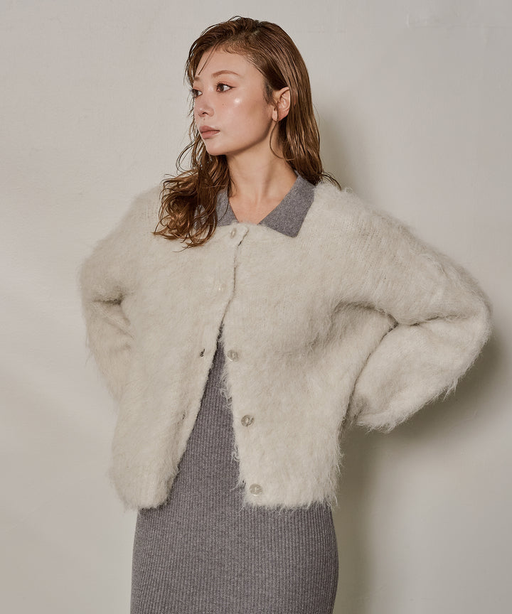 [SET]Candy Floss Knit C/D+Polo Rib Knit Onepiece