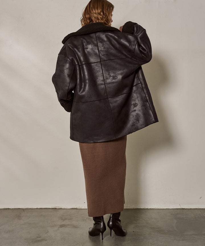 (eliuu)F/Mouton Reversible JK Coat