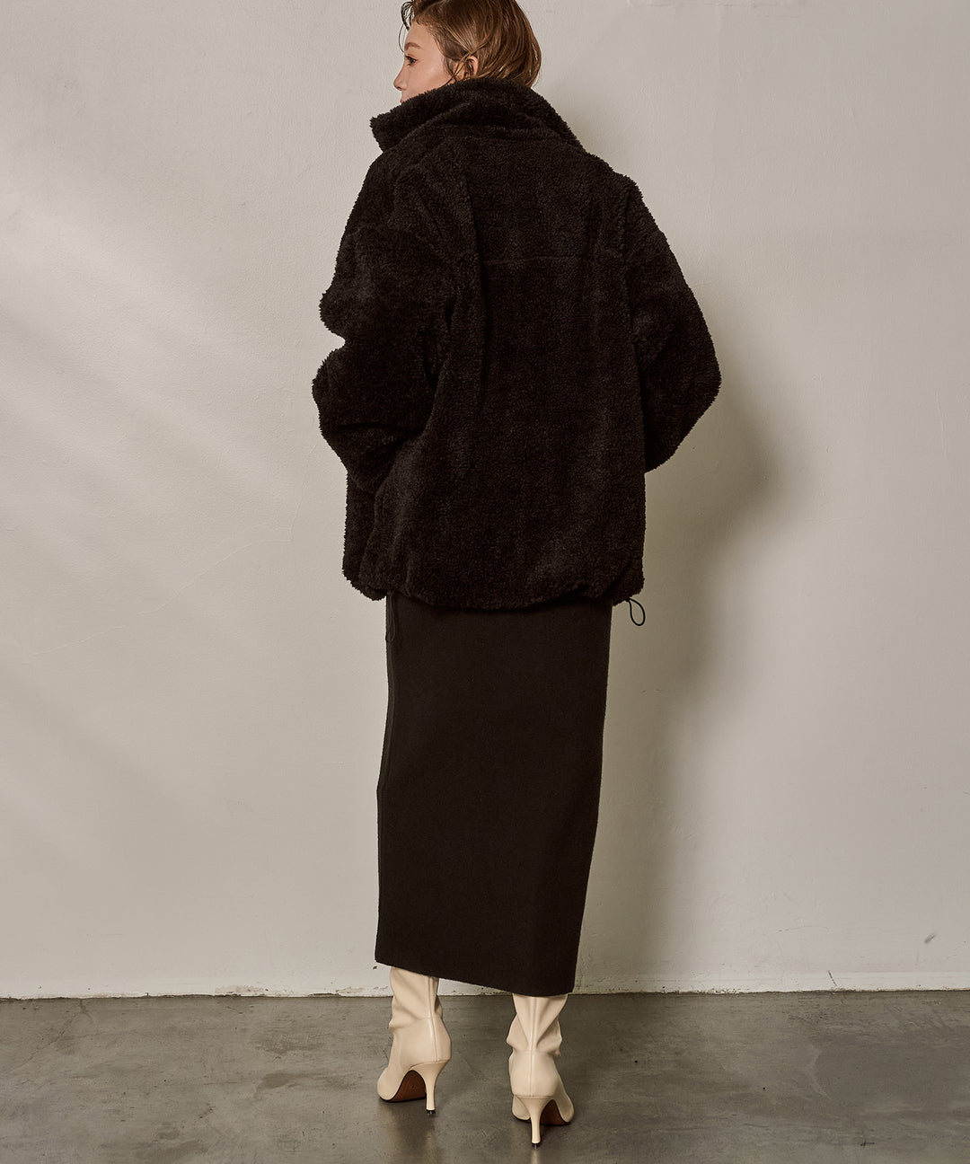 (eliuu)Boa Zip Blouson Jacket