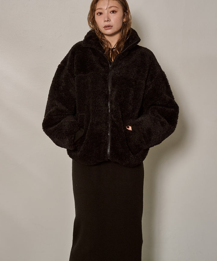 (eliuu)Boa Zip Blouson Jacket