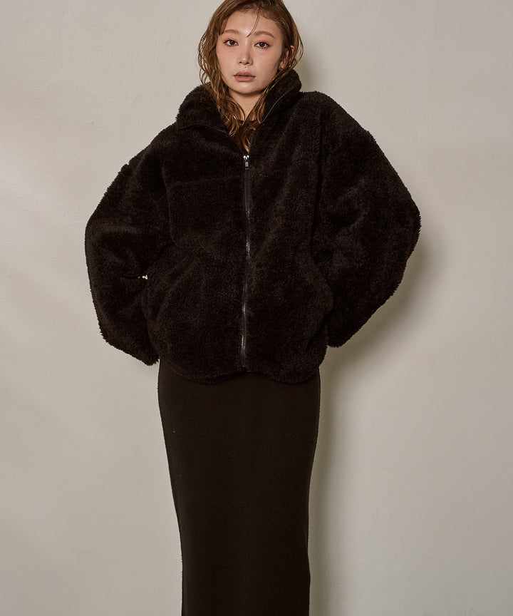 (eliuu)Boa Zip Blouson Jacket