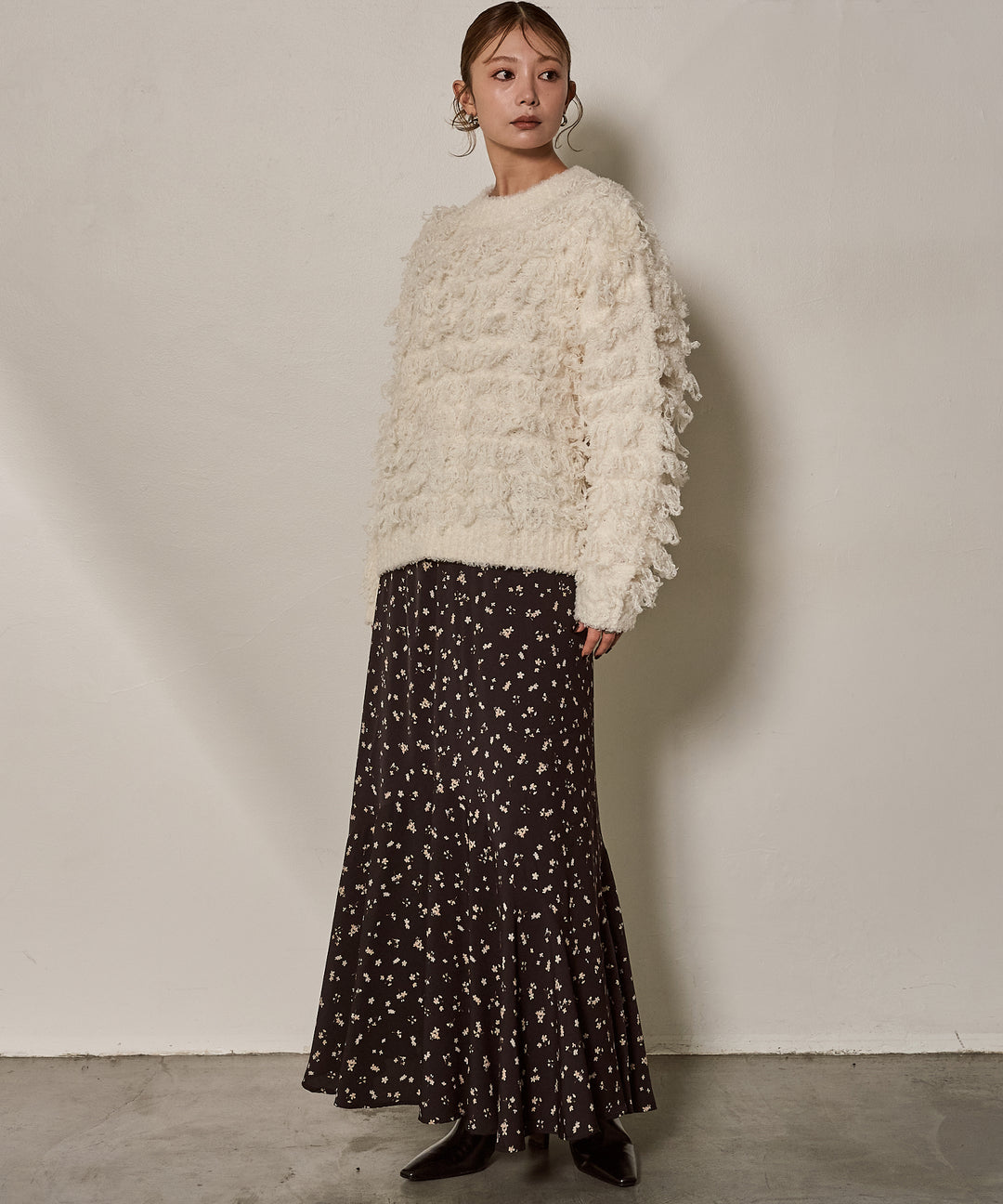 (eliuu)Teddy Loop P/O Knit