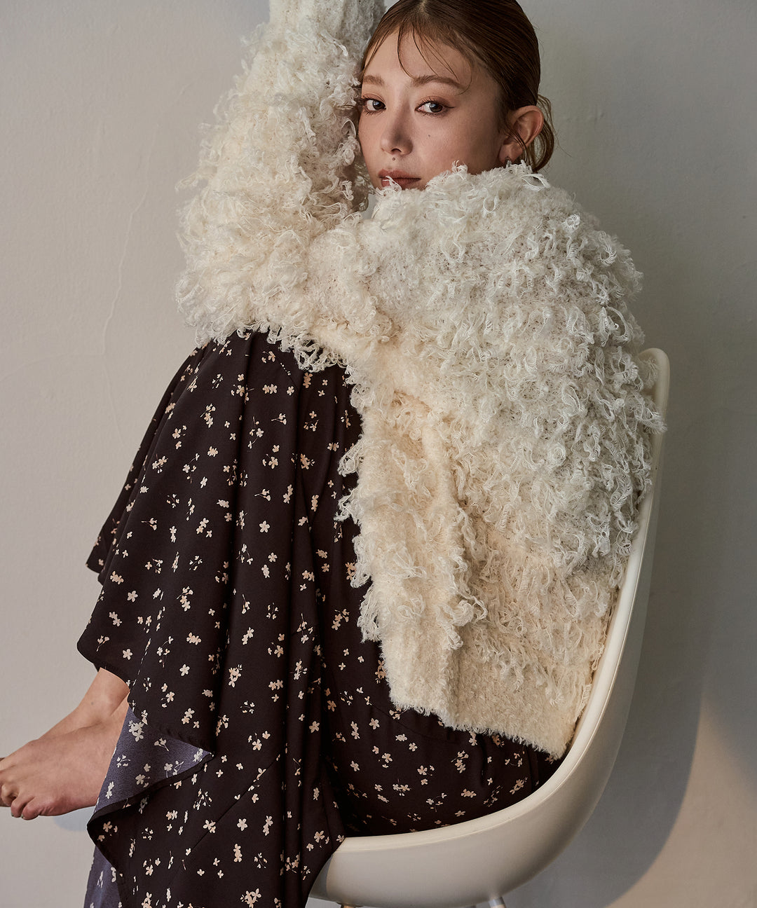 (eliuu)Teddy Loop P/O Knit