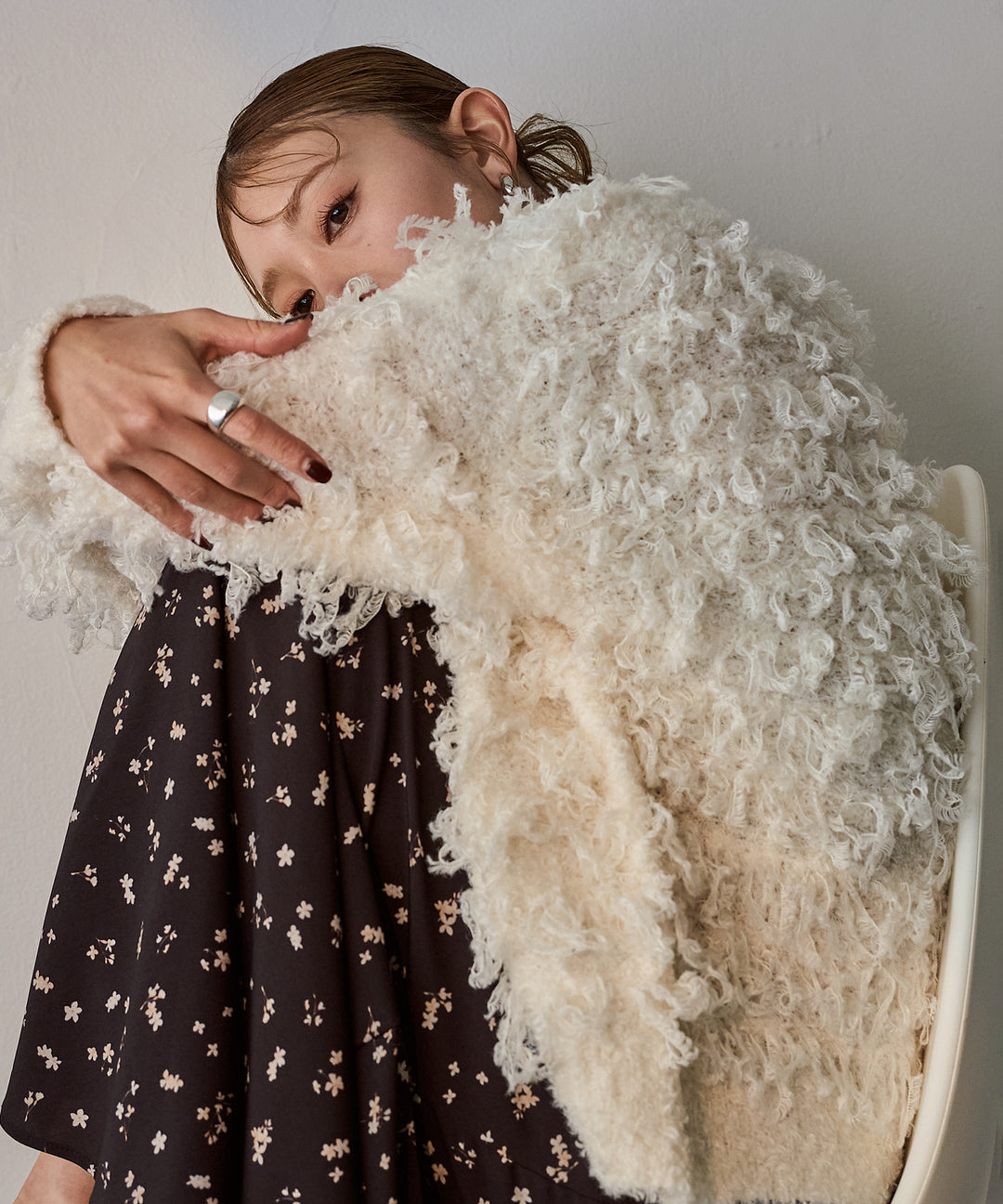 (eliuu)Teddy Loop P/O Knit