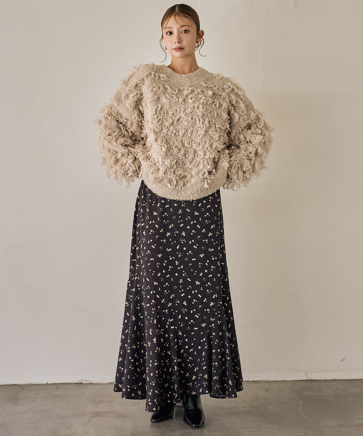 (eliuu)Teddy Loop P/O Knit