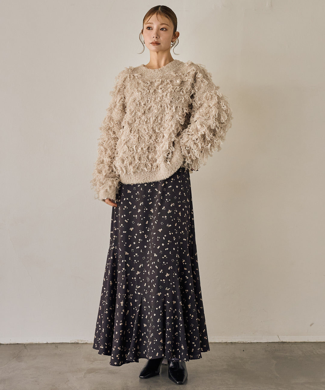 (eliuu)Teddy Loop P/O Knit