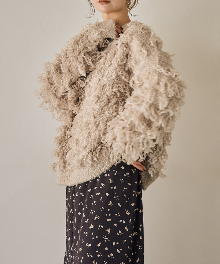 (eliuu)Teddy Loop P/O Knit