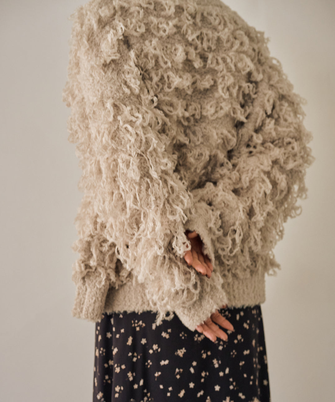 (eliuu)Teddy Loop P/O Knit