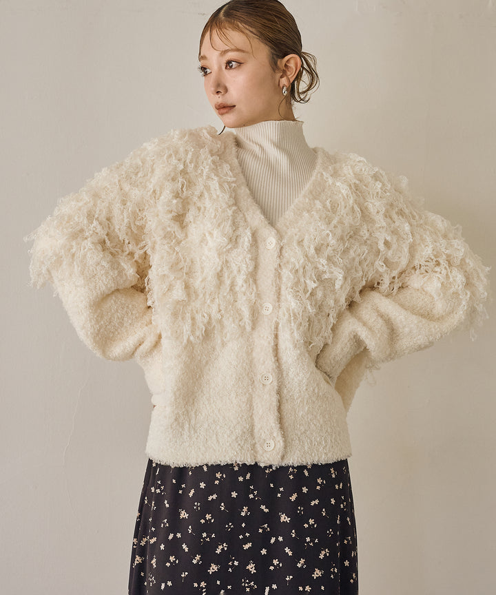 (eliuu)Teddy Loop C/D Knit