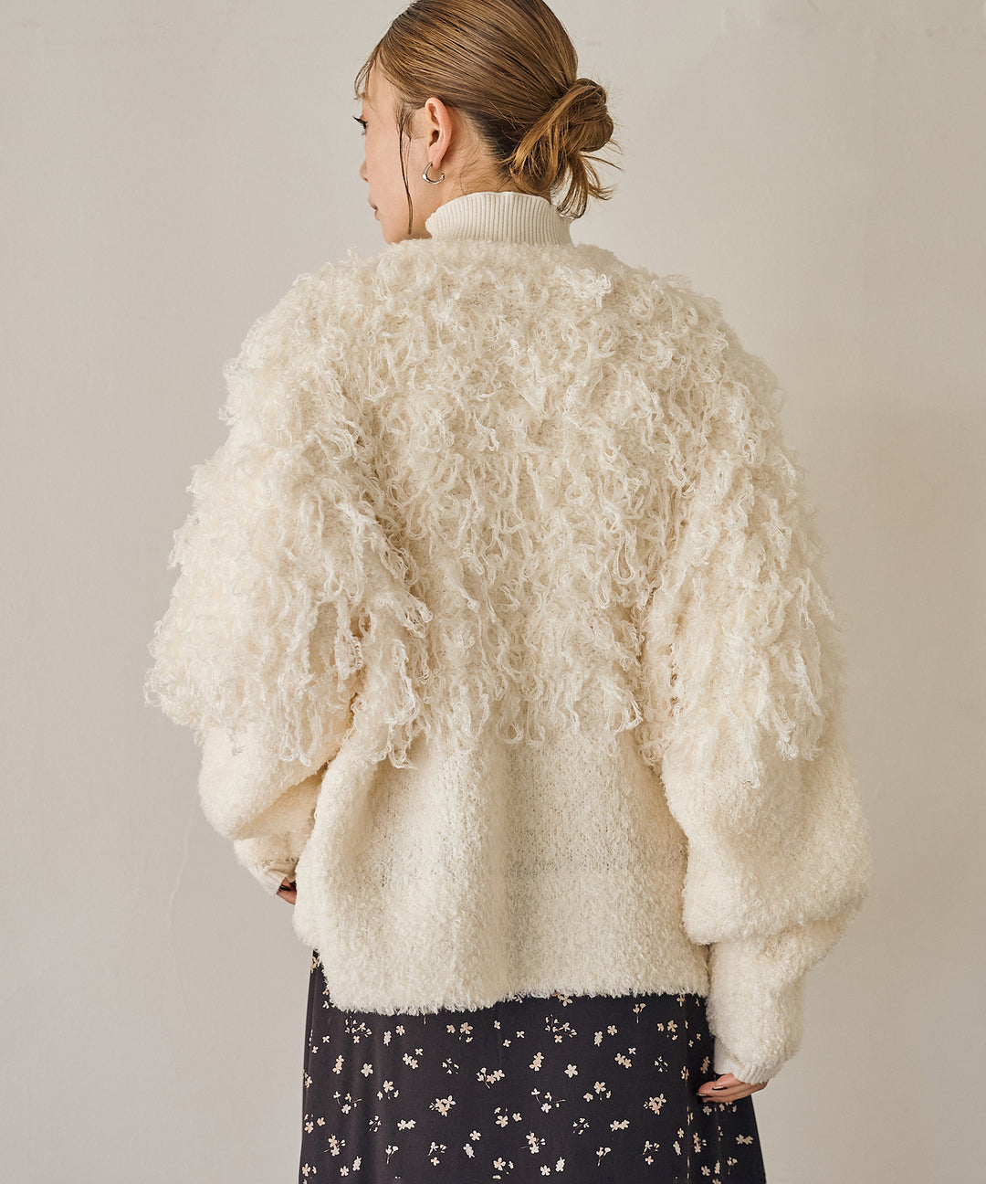 (eliuu)Teddy Loop C/D Knit