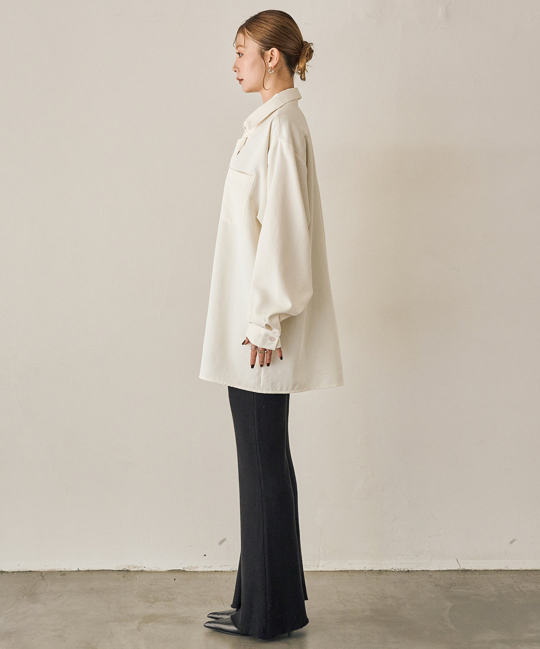 (eliuu)Bow Tie Over Shirt