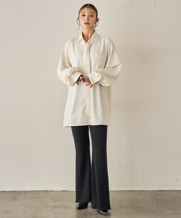 (eliuu)Bow Tie Over Shirt