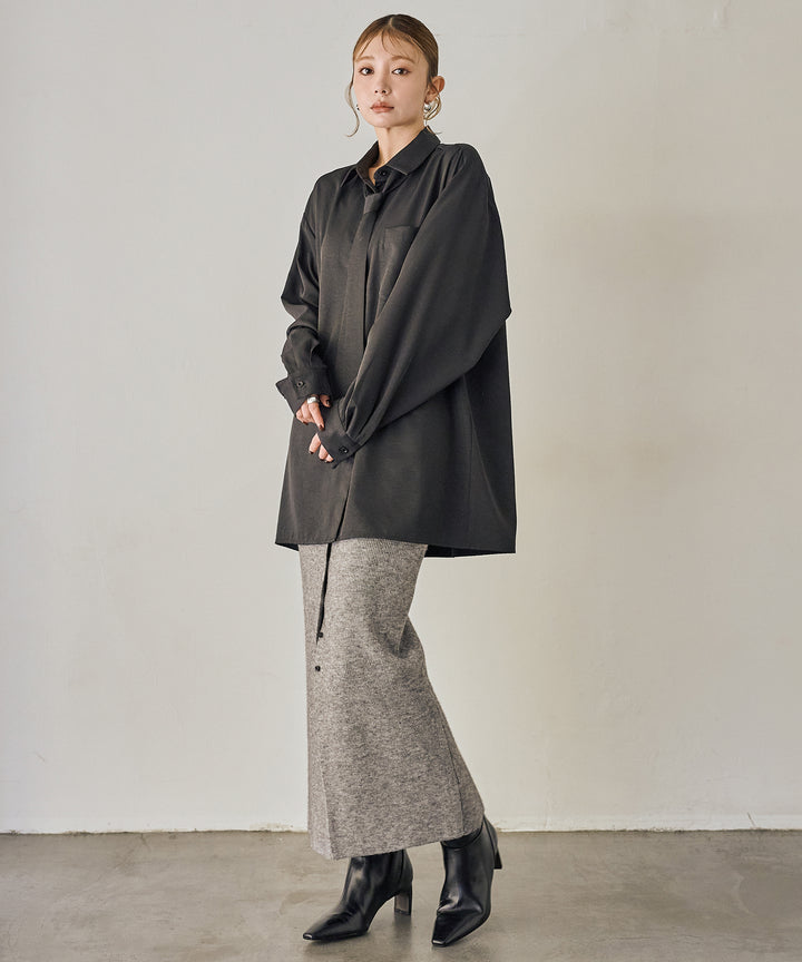 (eliuu)Bow Tie Over Shirt