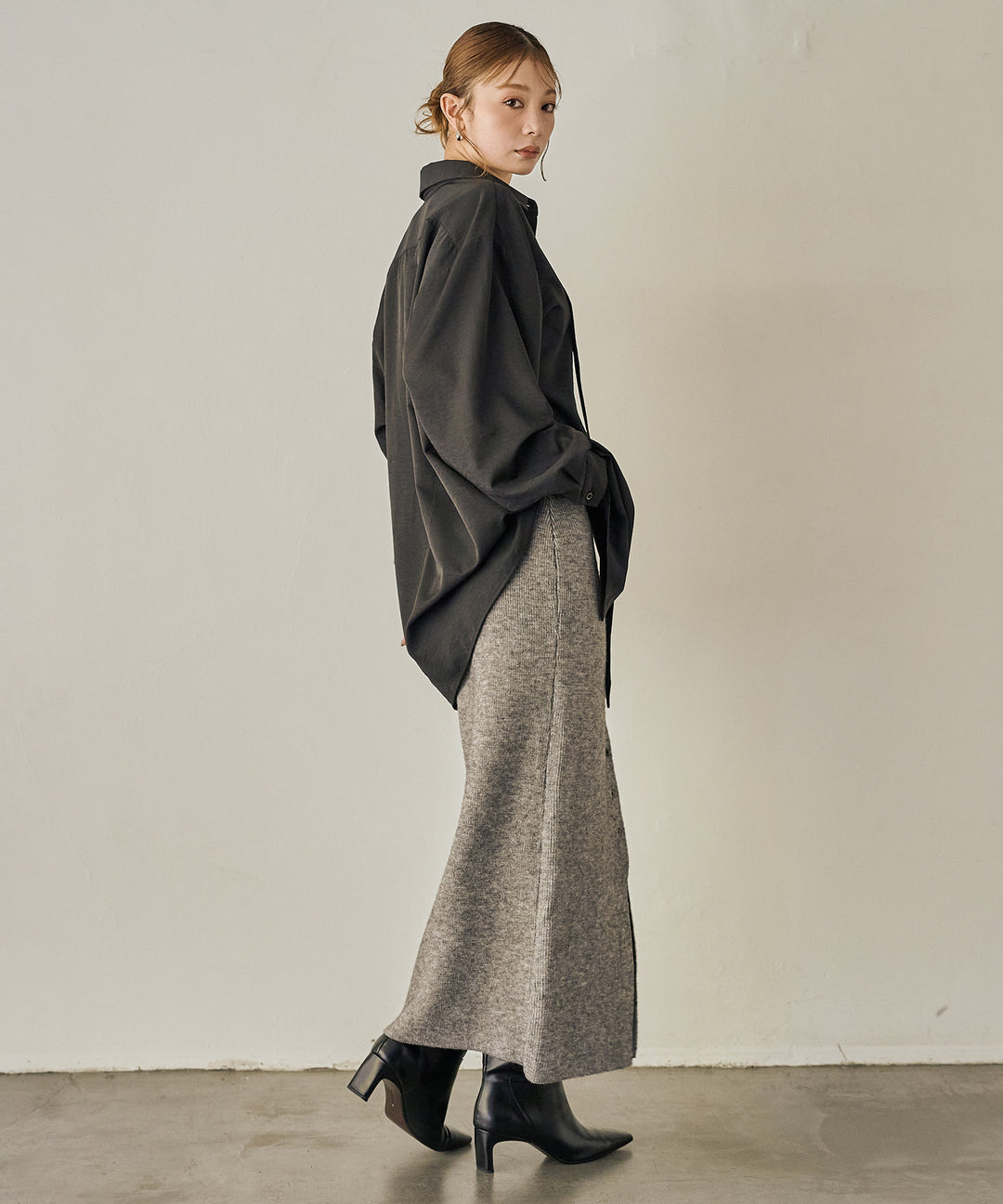 (eliuu)Bow Tie Over Shirt