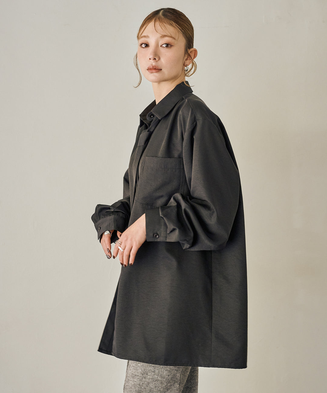 (eliuu)Bow Tie Over Shirt