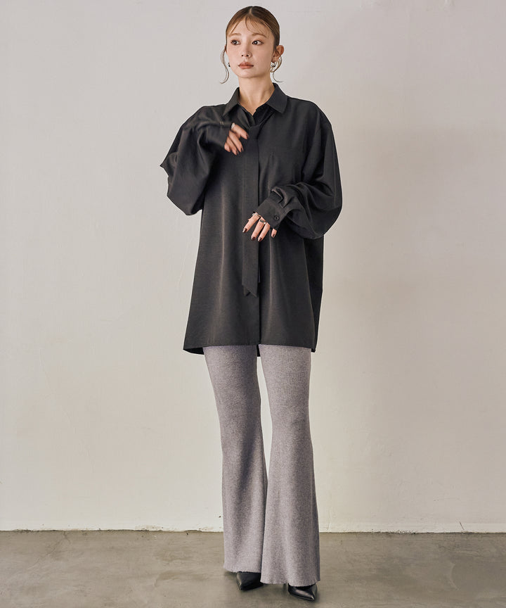 (eliuu)Bow Tie Over Shirt