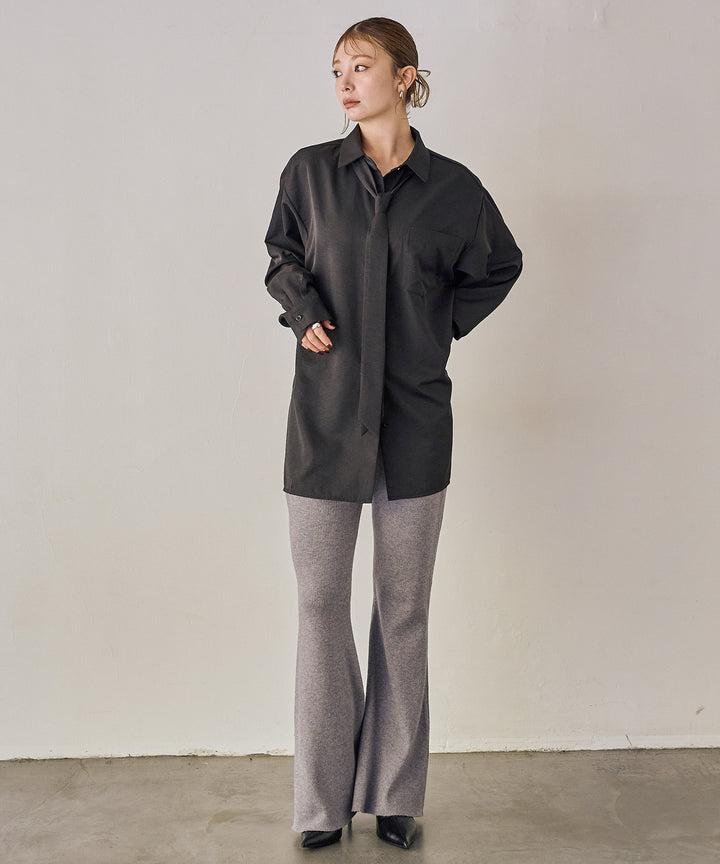 (eliuu)Bow Tie Over Shirt