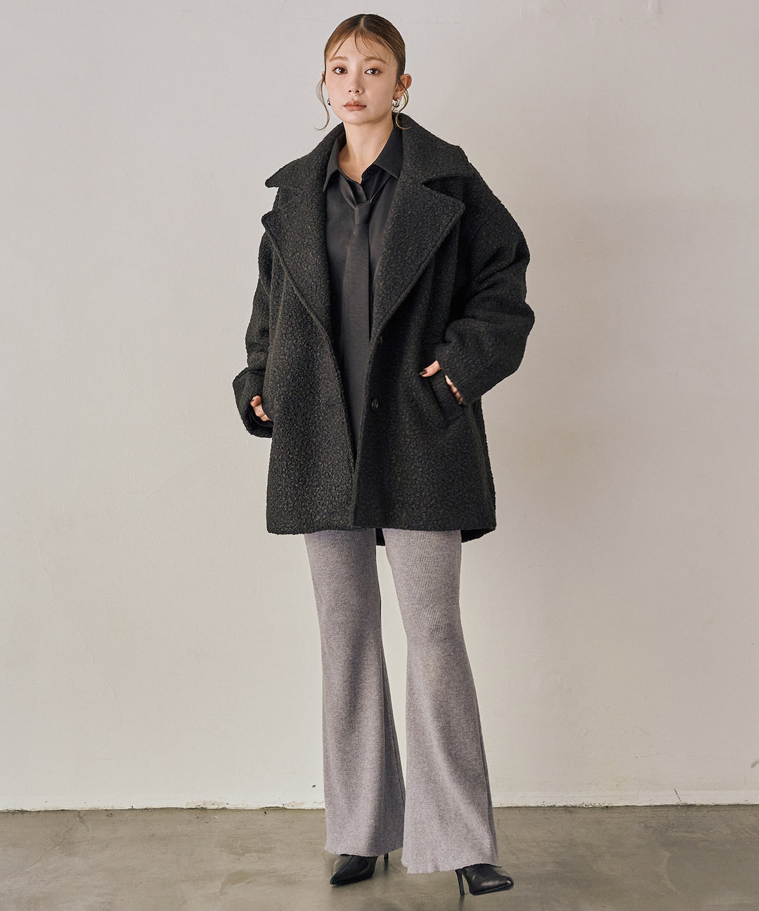 (eliuu)Bow Tie Over Shirt