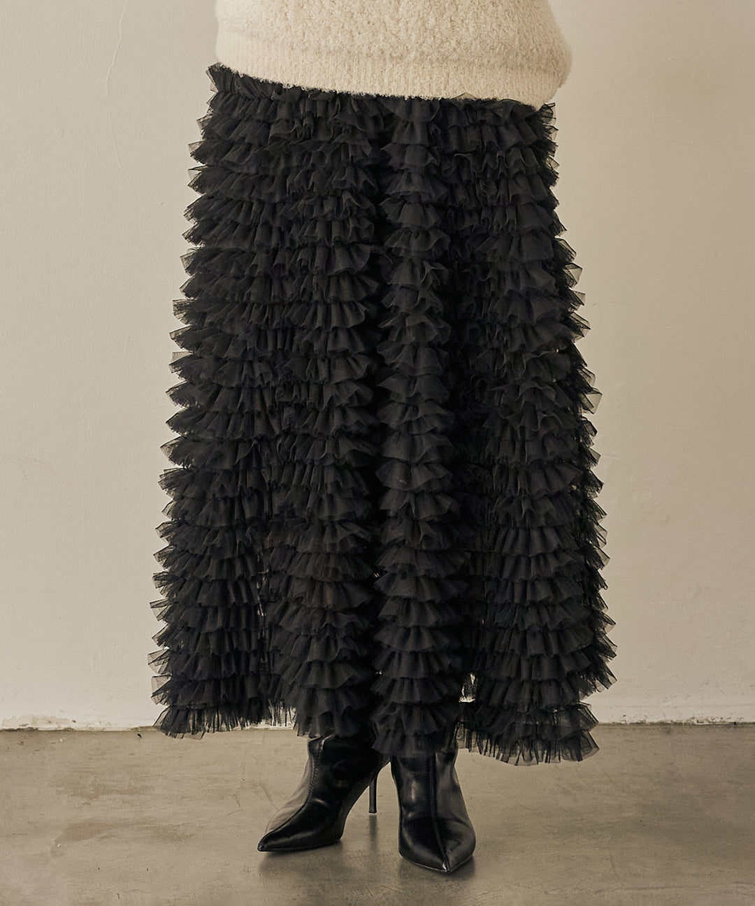 (eliuu)Verbena Pin Tulle Skirt