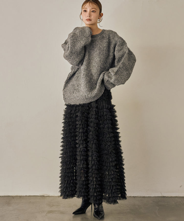 (eliuu)Verbena Pin Tulle Skirt