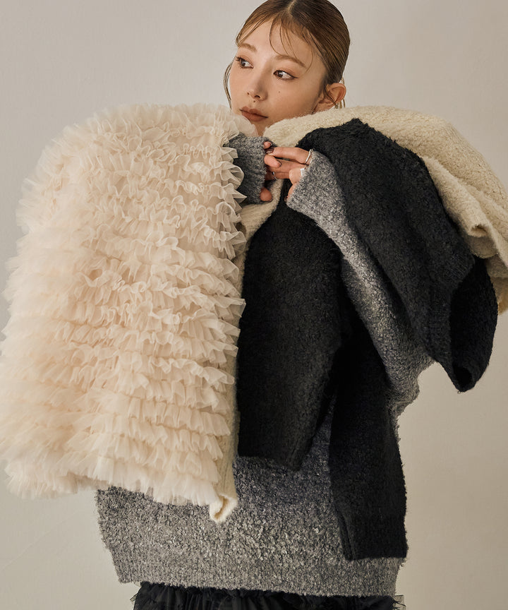 (eliuu)Verbena Pin Tulle Skirt