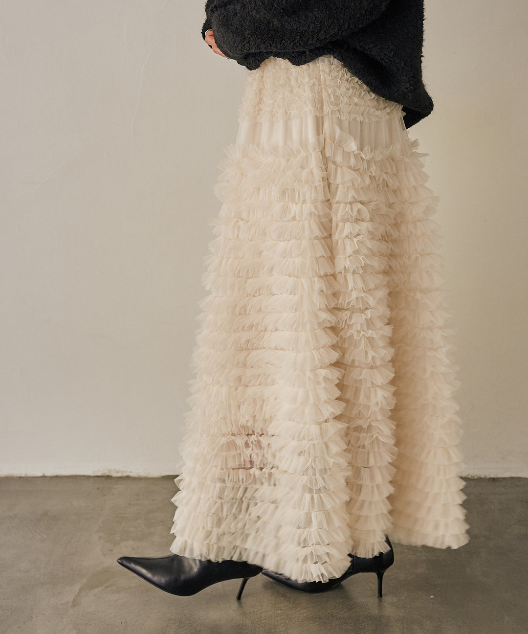 (eliuu)Verbena Pin Tulle Skirt